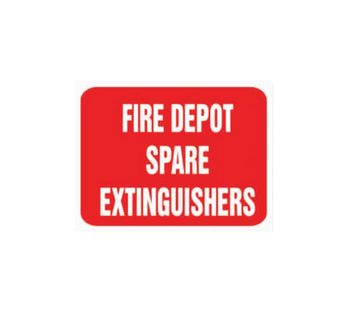 FIRE DEPOT SPARE EXTINSGUIHERS