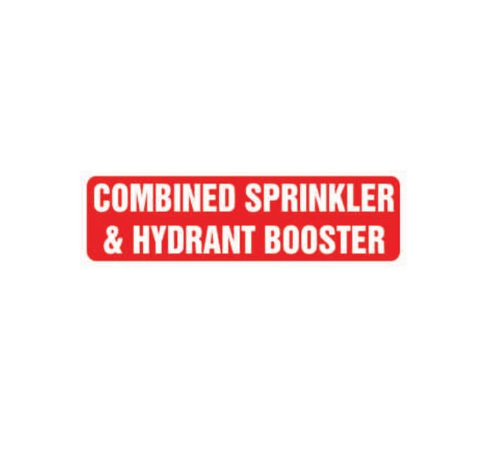 COMBINED SPRINKLER & HYDRANT BOOSTER