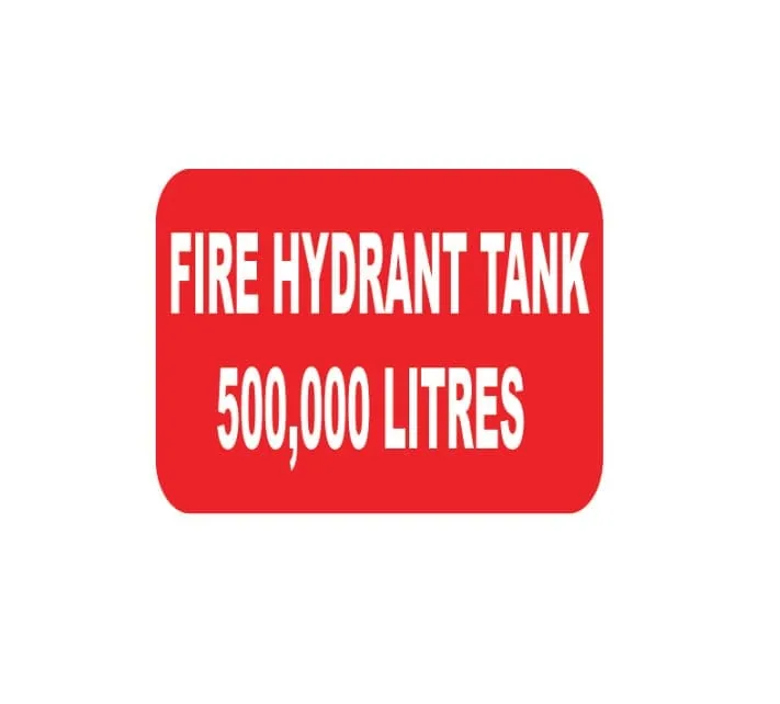FIRE HYDRANT TANK CAPACITY 480,000 LITRES – Part No. PL50