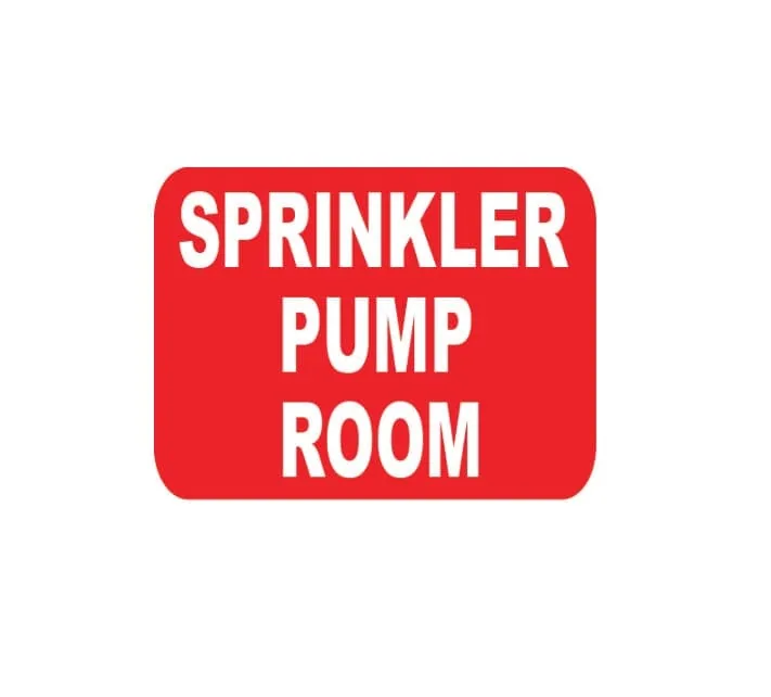SPRINKLER PUMP ROOM – Part No. PL60