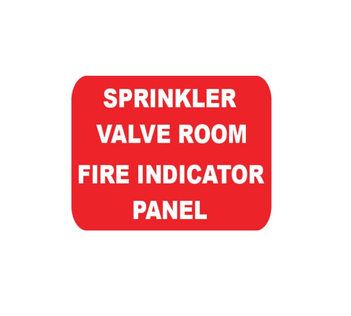 SPRINKLER VALVE ROOM FIRE INDICATOR PANEL