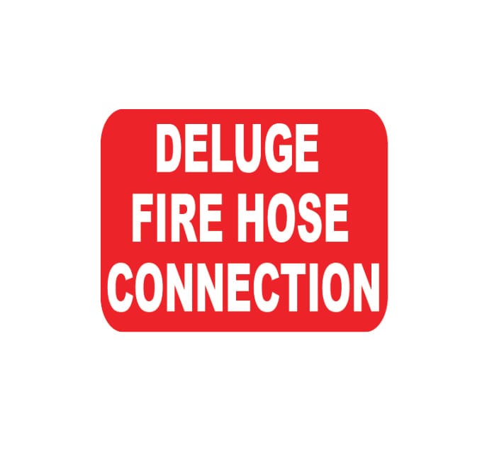 DELUGE FIRE HOSE CONNECTION