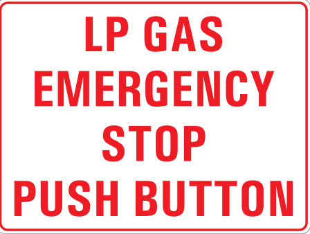 LP GAS EMERGENCY STOP PUSH BUTTON
