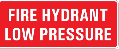 FIRE HYDRANT LOW PRESSURE – Part No. PL74