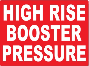 HIGH RISE BOOSTER PRESSURE – Part No. PM223