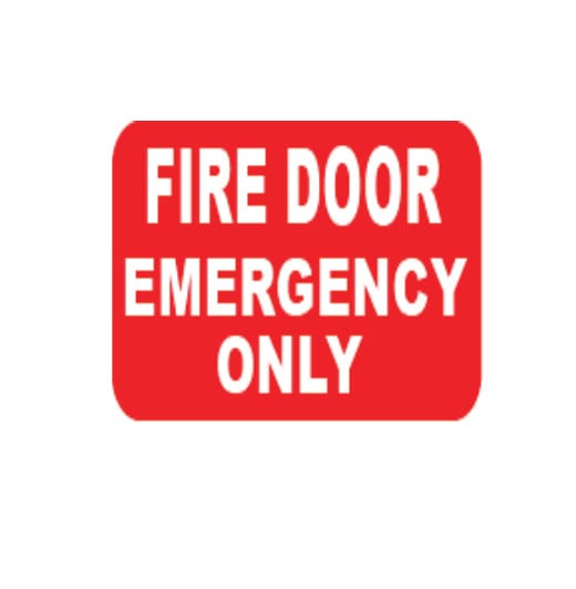 FIRE DOOR EMERGENCY ONLY
