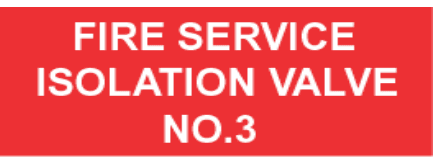 FIRE SERVICE ISOLATION VALVE NO.3