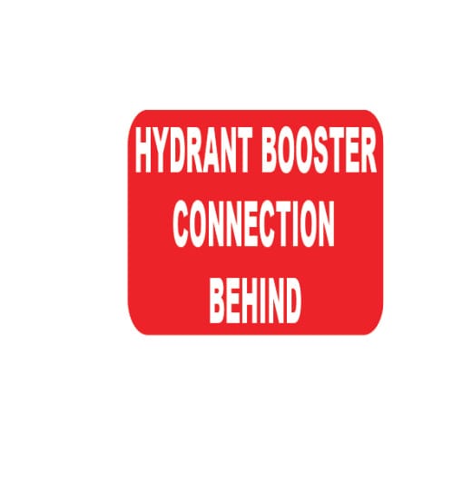 HYDRANT BOOSTER CONNECTION BEHIND