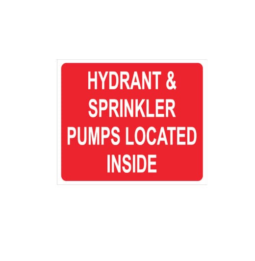 HYDRANT & SPRINKLER PUMPS LOCATED INSIDE