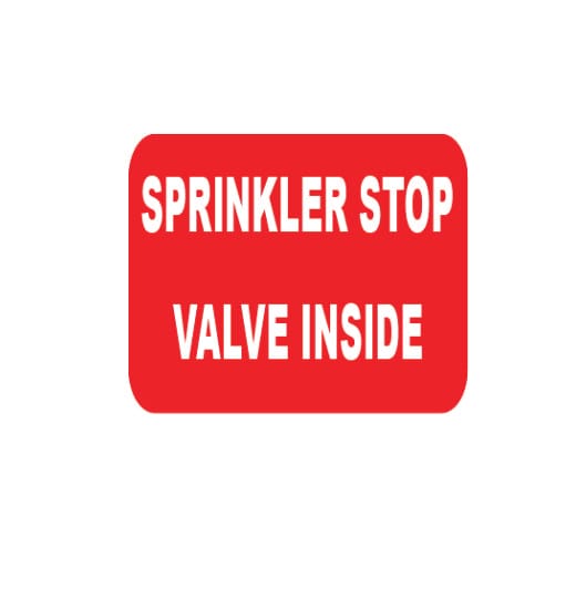 SPRINKLER STOP VALVE INSIDE