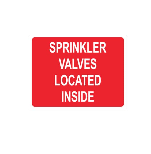 SPRINKLER VALVES LOCATED INSIDE