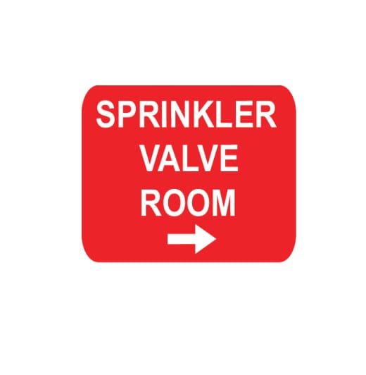SPRINKLER VALVE ROOM (ARROW RIGHT)