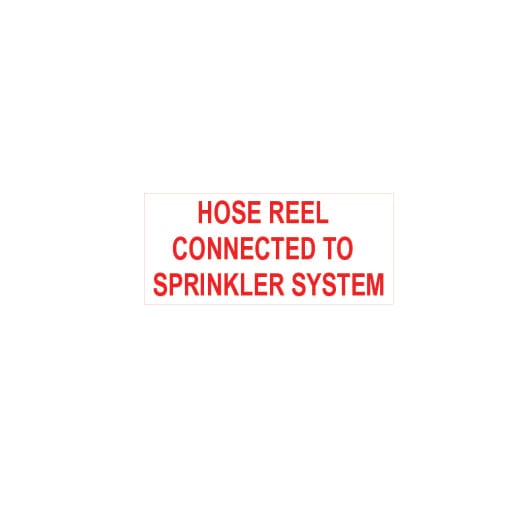 HOSE REEL CONNECTED TO SPRINKLER SYSTEM