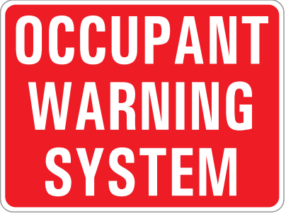 OCCUPANT WARNING SYSTEM