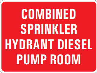 COMBINED SPRINKLER HYDRANT DIESEL PUMP ROOM