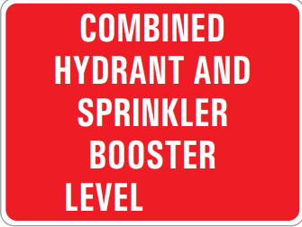 COMBINED HYDRANT AND SPRINKLER BOOSTER LEVEL
