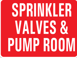 SPRINKLER VALVE & PUMP ROOM