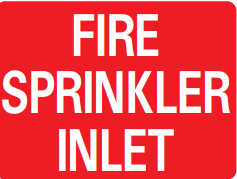 FIRE SPRINKLER INLET
