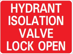 HYDRANT ISOLATION VALVE LOCK OPEN – Part No. PM256