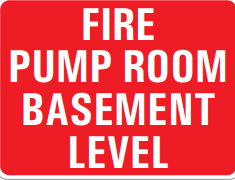 FIRE PUMP ROOM BASEMENT LEVEL