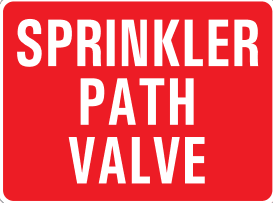 SPRINKLER PATH VALVE
