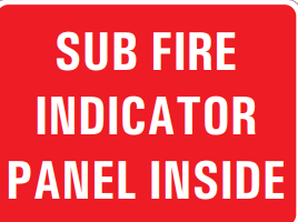 SUB FIRE INDICATOR PANEL INSIDE