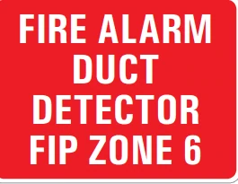 FIRE ALARM DUCT DETECTOR FIP ZONE 6 – Part No. PM292