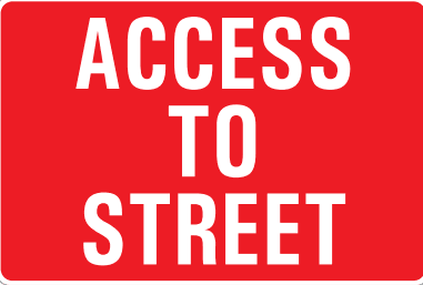 ACCESS TO STREET