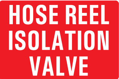 HOSE REEL ISOLATION VALVE