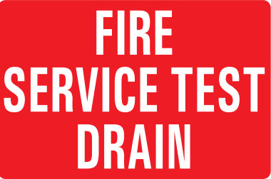 FIRE SERVICE TEST DRAIN