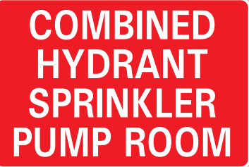 COMBINED HYDRANT SPRINKLER PUMP ROOM