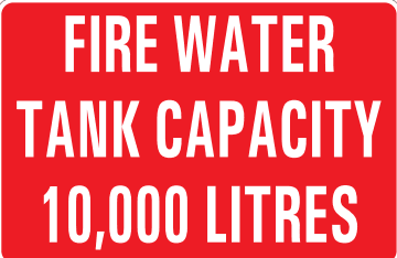 FIRE WATER TANK CAPACITY 10,000 LITRES