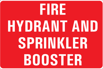 FIRE HYDRANT AND SPRINKLER BOOSTER