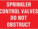 SPRINKLER CONTROL VALVES DO NOT OBSTRUCT – Part No. PM360