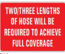 TWO/THREE LENGTHS OF HOSE WILL BE REQUIRED TO ACHIEVE FULL COVERAGE – Part No. PM363