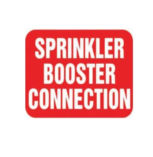 SPRINKLER BOOSTER CONNECTION