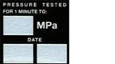 PRESSURE TEST STICKERS – Part No. PT-D-BLANK - Pressure Test Stickers - Self Adhesive Aluminium Foil