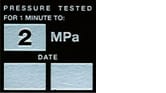 PRESSURE TEST STICKERS