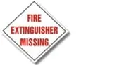 FIRE EXTINGUISHER MISSING – Part No. PT57