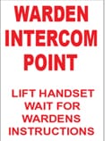 WARDEN INTERCOM POINT LIFT HANDSET WAIT FOR WARDENS INSTRUCTIONS