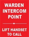 WARDEN INTERCOM POINT LIFT HANDSET TO CALL – Part No. PT72