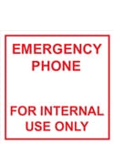 EMERGENCY PHONE FOR INTERNAL USE ONLY