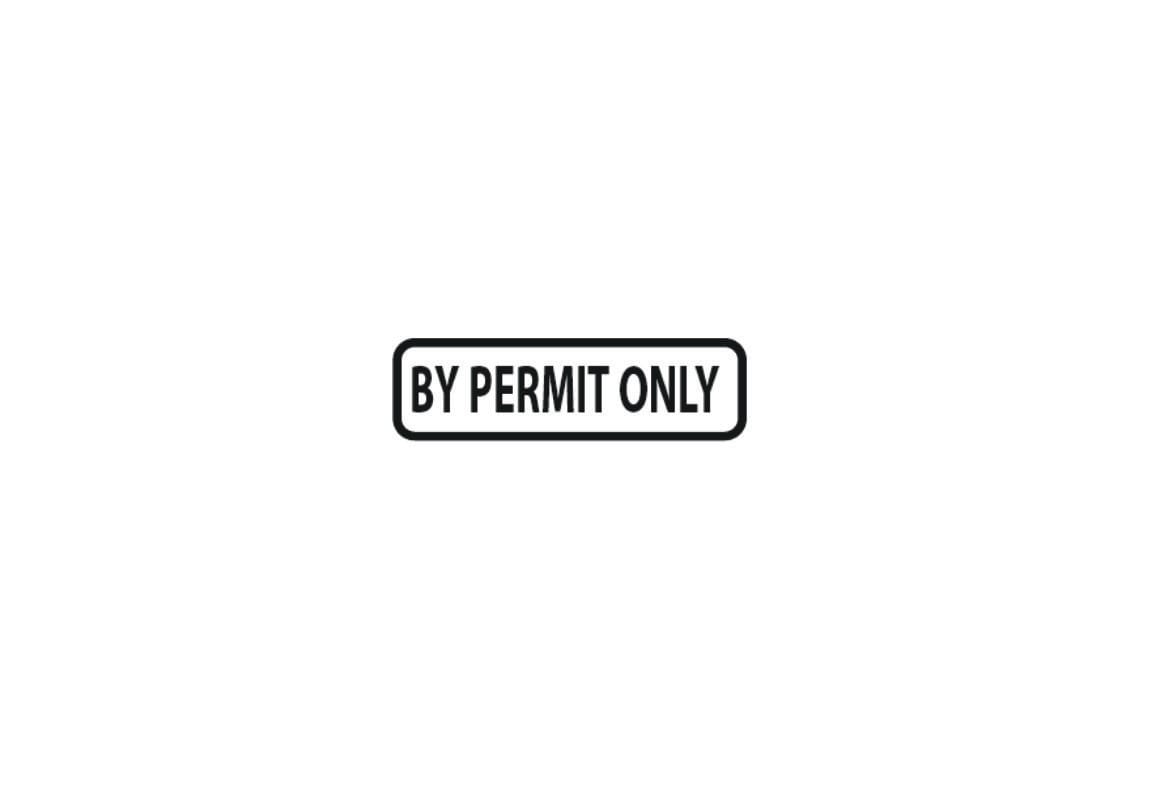 BY PERMIT ONLY