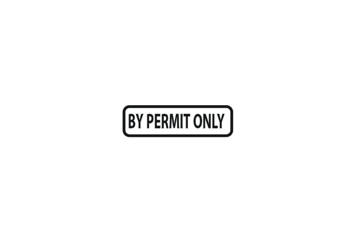 BY PERMIT ONLY – Part No. PT78