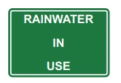 RAINWATER IN USE – Part No. PT99